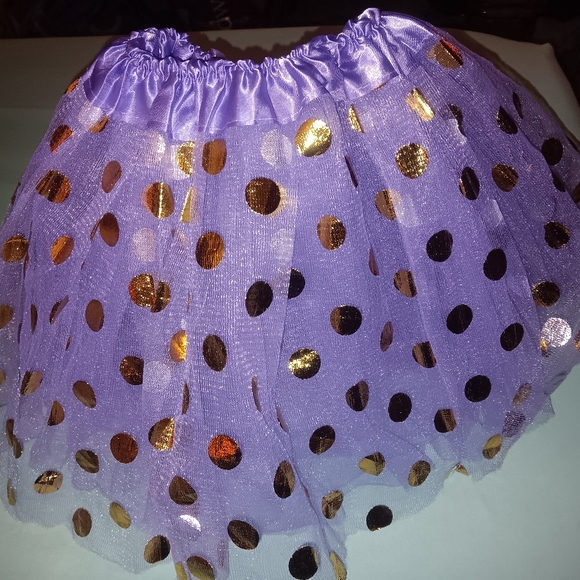 Girls size 7/8, purple chiffon tutu - Picture 3 of 3